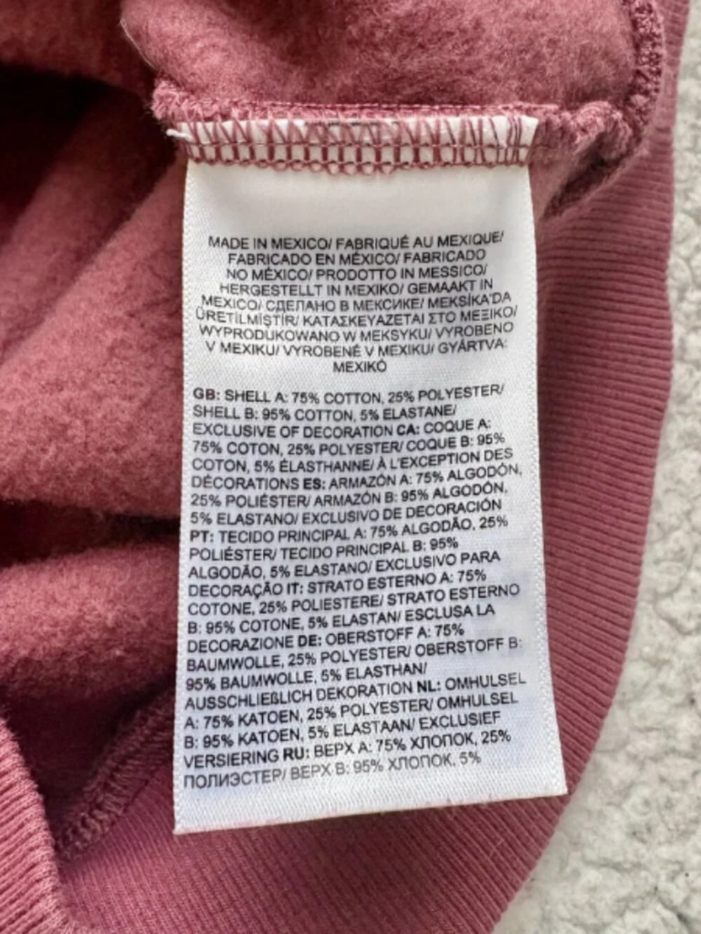The North Face Women's Small "Never Stop Exploring" Pullover Sweatshirt - Mauve - Picture 5 of 5